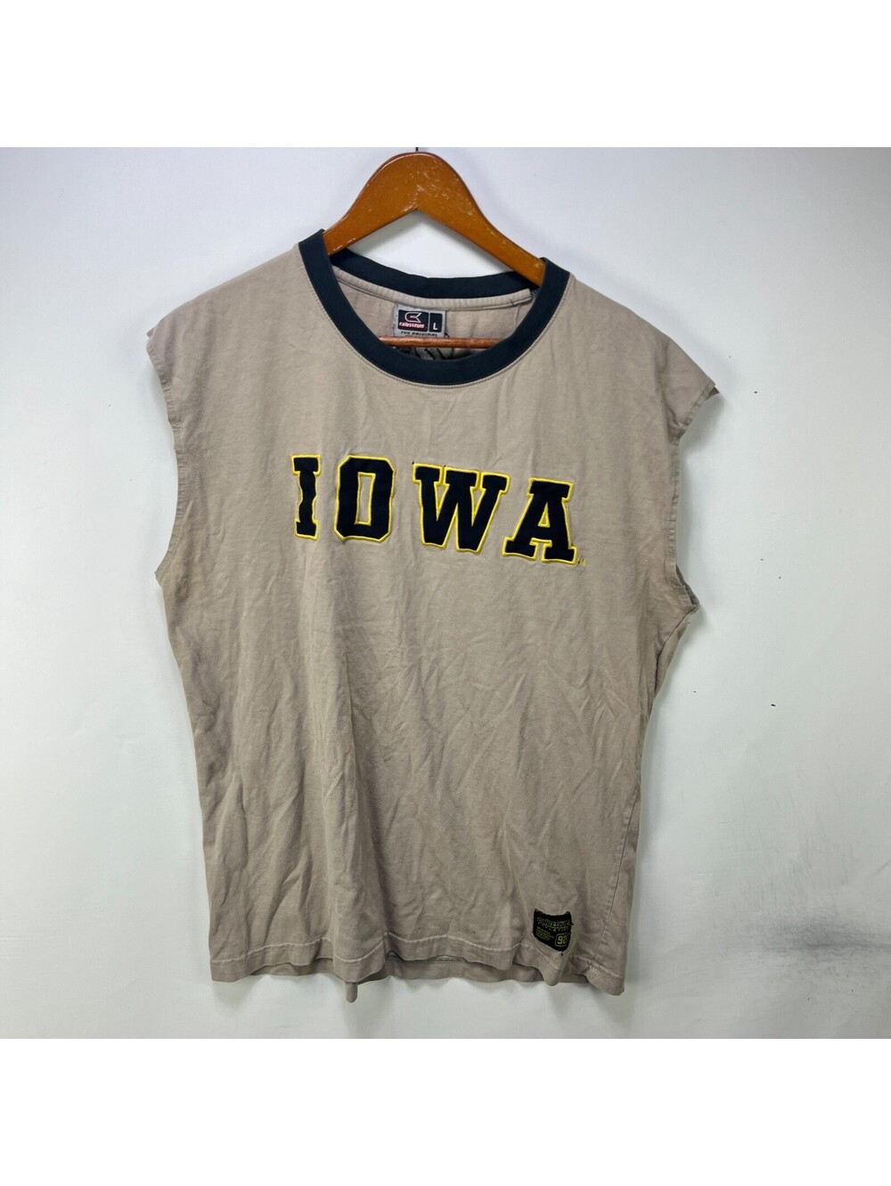 Vintage Iowa Hawkeyes Sleeveless Tank Shirt L